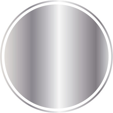 silver circle transparent background