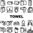 paper towel kitchen roll tissue icons set vector. clean toilet, wipe, napkin, bathroom wet, table, cleaning dry, hands cleanliness paper towel kitchen roll tissue black contour illustrations