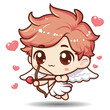 cute cartoon shibi Cupid character.