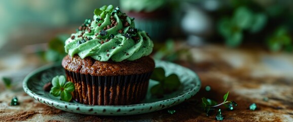 Cupcake Celebrate St Patricks Day, HD, Background Wallpaper, Desktop Wallpaper