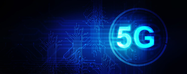 Poster - 2d rendering 5G Network 5G Connection
