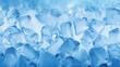© Maximilien - Arctic Elegance: Panoramic View of Ice Cubes, Capturing the Essence of Cool Water