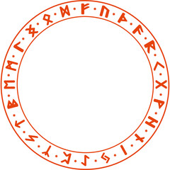 Red runic circle