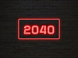 2040年のネオン文字