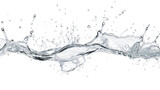 water splash on white background