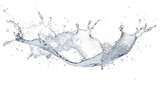 water splash on white background