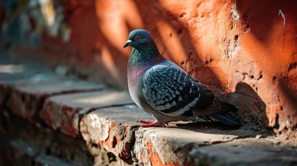 lifestyle photography of pigeon