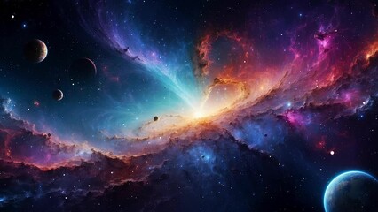 Wall Mural - planet with space
created with some elements made with generative AI
