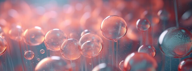 Poster - Generative AI Layers of translucent circles overlapping to produce an abstract and ethereal scene.