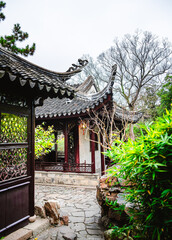 Wall Mural - Suzhou, China: Couple's retreat garden