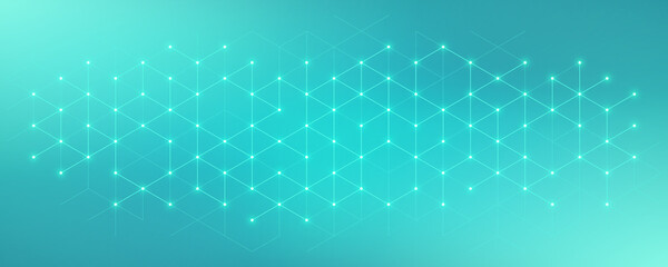 Poster - Abstract geometric background with triangle shape pattern