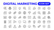 © artnazu - Digital marketing icons set. Content, search, marketing, ecommerce, seo.