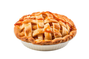 Wall Mural - Apple pie Isolated on transparent background