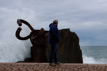 Sticker - View of the shore of San Sebastian