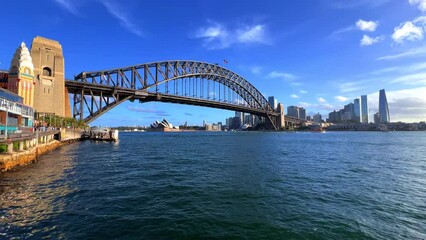 Wall Mural - Sydney Harbour viewed from North Sydney with Sydney City Skyline and CBD high-rise