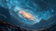 Astrophotography Shot Hairpin Turn Galactic Core, Background Banner HD