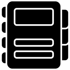 Sticker - Notebook Icon