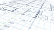 Architectural plan .House plan project .Engineering design .Industrial construction of houses . Blur. illustration.