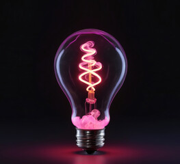 Sticker - glowing light bulb