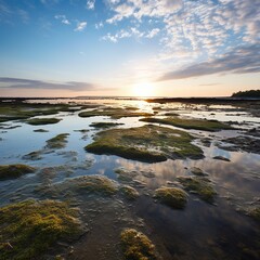 Sticker - Rocky Seashore At Sunset