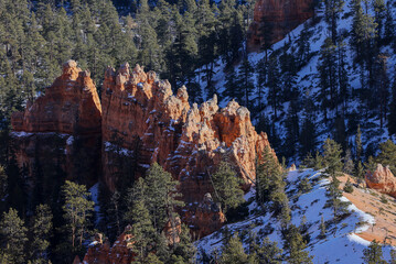 Wall Mural - Scenic Bryce Canyon National Park Utah Winter Landscape