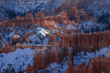 Sticker - Scenic Bryce Canyon National Park Utah Winter Landscape