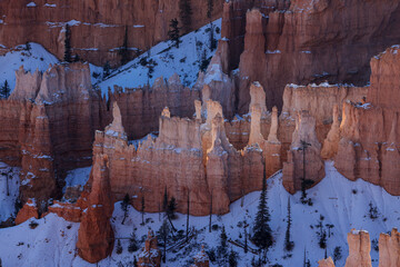 Sticker - Scenic Bryce Canyon National Park Utah Winter Landscape