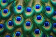 © Sergio Lucci - Close-up detail of vibrant peacock feathers