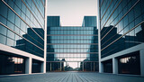Fototapeta  - Photo of a Corporate Building background, Ai generated image