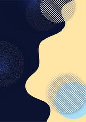 Poster - Abstract technology wave design, circle, dots overlay. template for design. Vector
