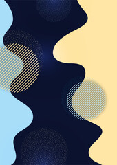 Poster - Abstract technology wave design, circle, dots overlay. template for design. Vector