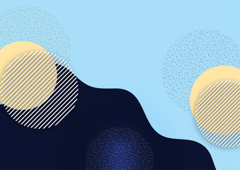 Aufkleber - Abstract technology wave design, circle, dots overlay. template for design. Vector