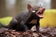 tasmanian devil yawn revealing dentition