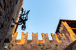 The Castelvecchio castle in the old town Verona Italy.