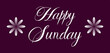 GoodMorning Sunday And Hppy sunday text illustratio design