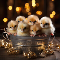 Adorable Baby Chicken Celebrating Special Occasions0