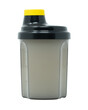 Shaker proteico per palestra da 300 ml su sfondo trasparente