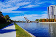 Tampa, Florida USA - Jan 03, 2024: Tampa Waterfront park landscape	