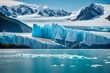 perito moreno glacier, Calving Glacier Alaska - Hubbard Glacier - a huge iceberg calves into Disenchantment Bay - St. Elias Alaska. Taken from an Alaska cruise ship - near Yukon, Canada