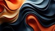 Modern, Soft Pop, squishy textures on dark gray background. Abstract Waves of Color, Flowing Curves and Bold Hues.