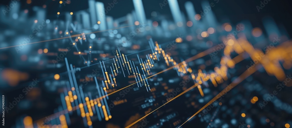 Financial growth chart for stock market investment trading. Stock Photo ...