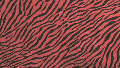 Wall Mural - abstract red zebra animal print fabric safari background wallpaper