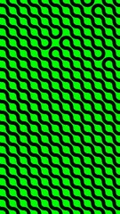 Wall Mural - Squiggly curves on a green background