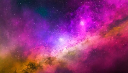 Wall Mural - colorful space galaxy cloud nebula stary night cosmos universe science astronomy supernova background wallpaper generative al