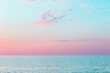 Beautiful sunset on the beach - pastel tone vintage filter Abstract style nature background. Outdoor.