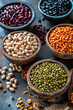 © Alina Zavhorodnii - Miscellaneous legume seeds, asparagus beans Mung beans