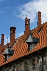 Canvas Print - View of the Cesvaines castle.