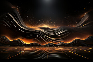 Wall Mural - Abstract futuristic background for presentation 