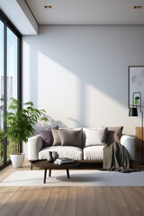 Wall Mural - Bright and Airy Living Room with Modern Furnishings