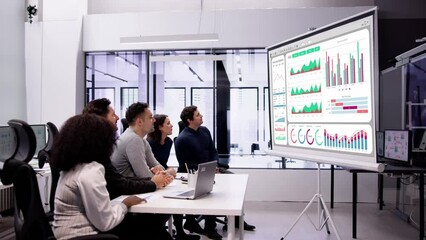 Poster - Financial Business Dashboard Meeting. Group Conference